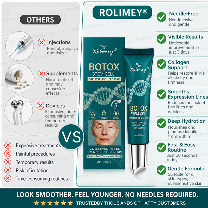 🌿👨‍⚕️AU HOT SALES ✨Rolimey® Botox & Stem Cell Wrinkle-Lift Tightening Cream