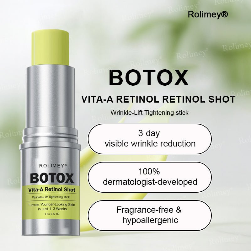 💐👨‍⚕️Made and shipped from the Australia ✅Rolimey® Botox & Vita-A Retinol Shot Wrinkle-Lift Tightening stick- Last Day Promotion 70% OFF