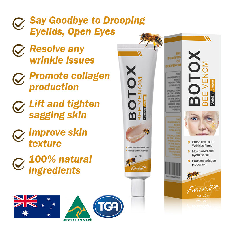 💛👨‍⚕️Made and Shipped from Australia✅ Furzero™ Botox Bee Venom Wrinkle Removal Cream- LAST DAY 70% OFF