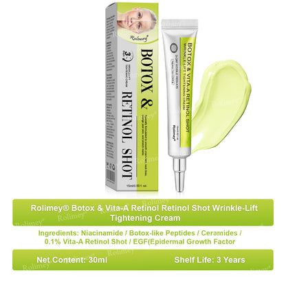 ✅💞Made and shipped from Australia 💫Rolimey® Botox & Vita-A Retinol Shot Wrinkle-Lift Tightening cream - Last Day Promotion 70% OFF