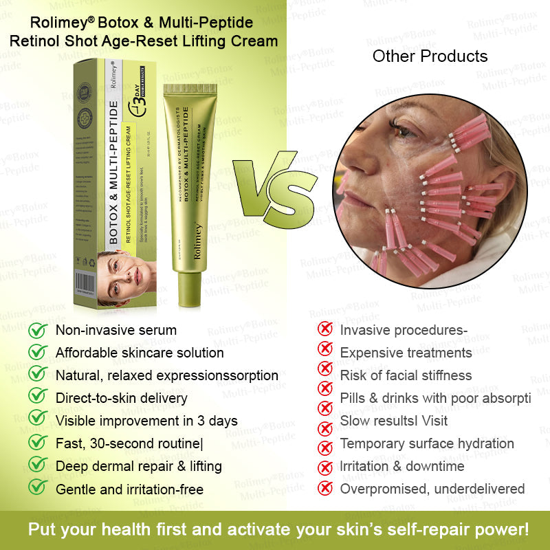 🪄AU HOT SALES🌟Rolimey® Multi-Peptide Retinol Shot Age-Reset Wrinkle-Lift Cream