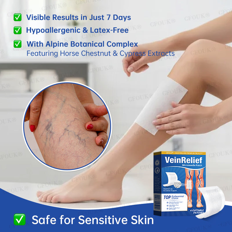 ✅GFOUK® VeinRelief Microneedle Patch ⚡Instant Relief, Long-Term Results