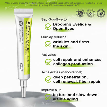 ✅💞Made and shipped from Australia 💫Rolimey® Botox & Vita-A Retinol Shot Wrinkle-Lift Tightening cream - Last Day Promotion 70% OFF