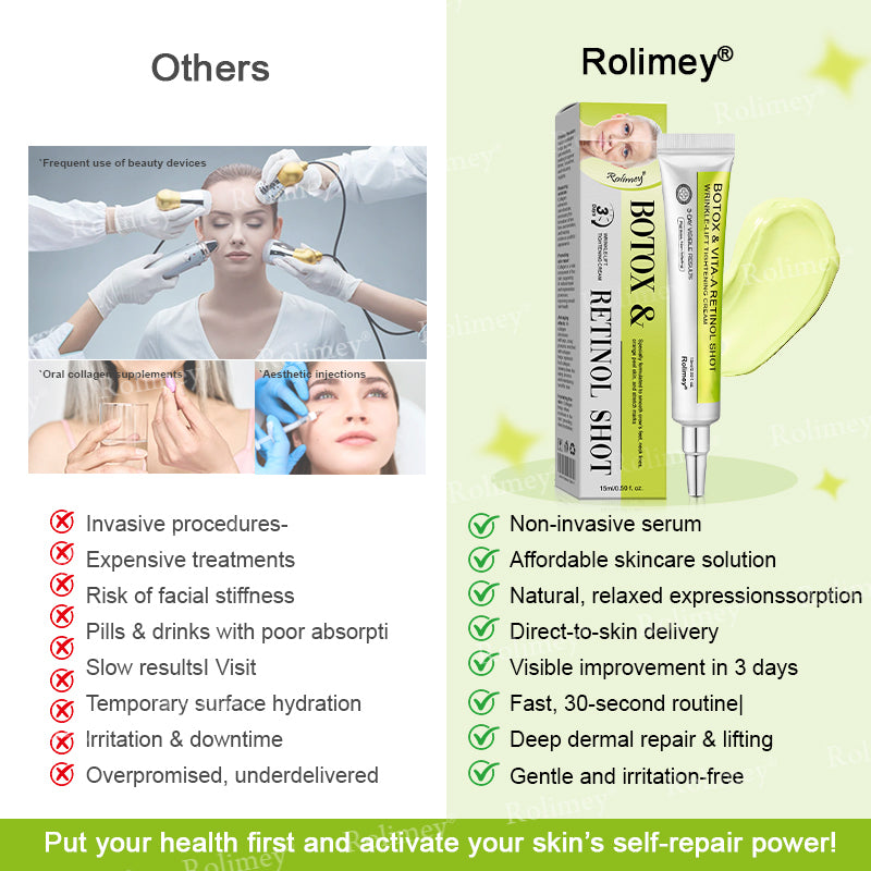 ✅💞Made and shipped from Australia 💫Rolimey® Botox & Vita-A Retinol Shot Wrinkle-Lift Tightening cream - Last Day Promotion 70% OFF