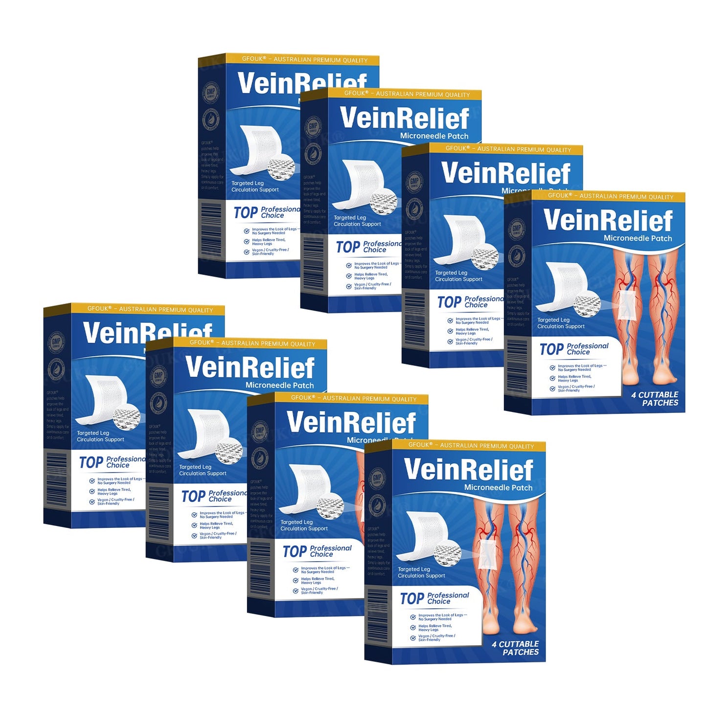 ✅GFOUK® VeinRelief Microneedle Patch ⚡Instant Relief, Long-Term Results
